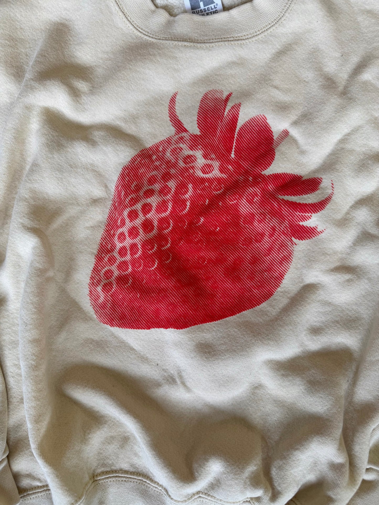 (Women’s S) Yellow Strawberry Sweatshirt