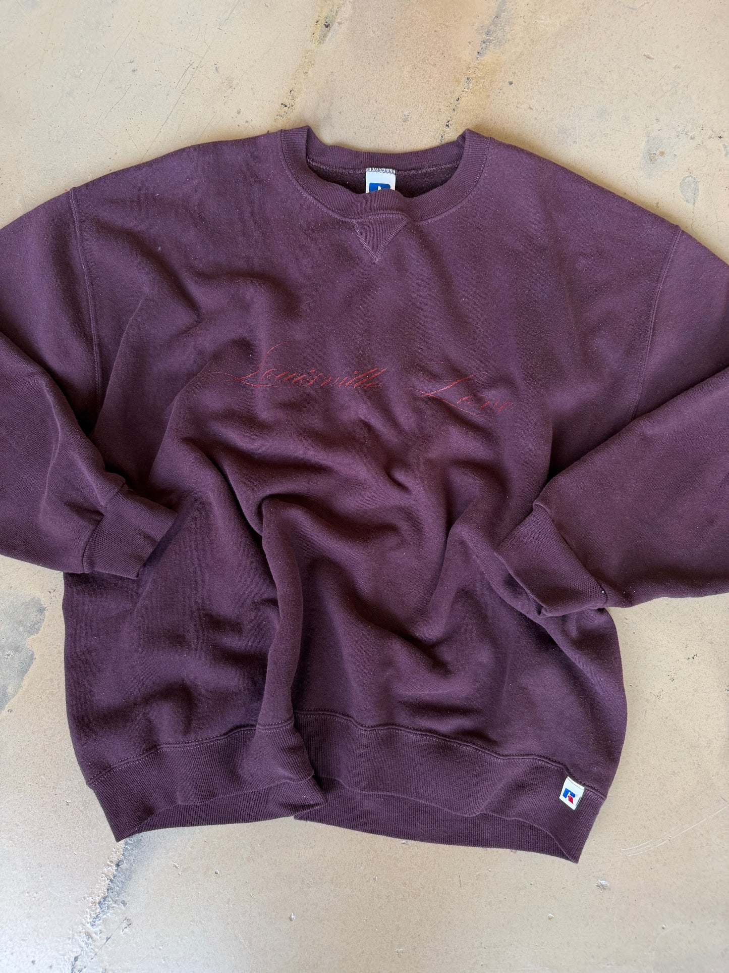 (XXL) Plum Script Sweatshirt