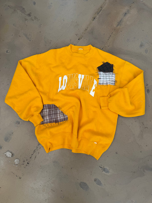 (L) OG Classic Patchwork Yellow Sweatshirt