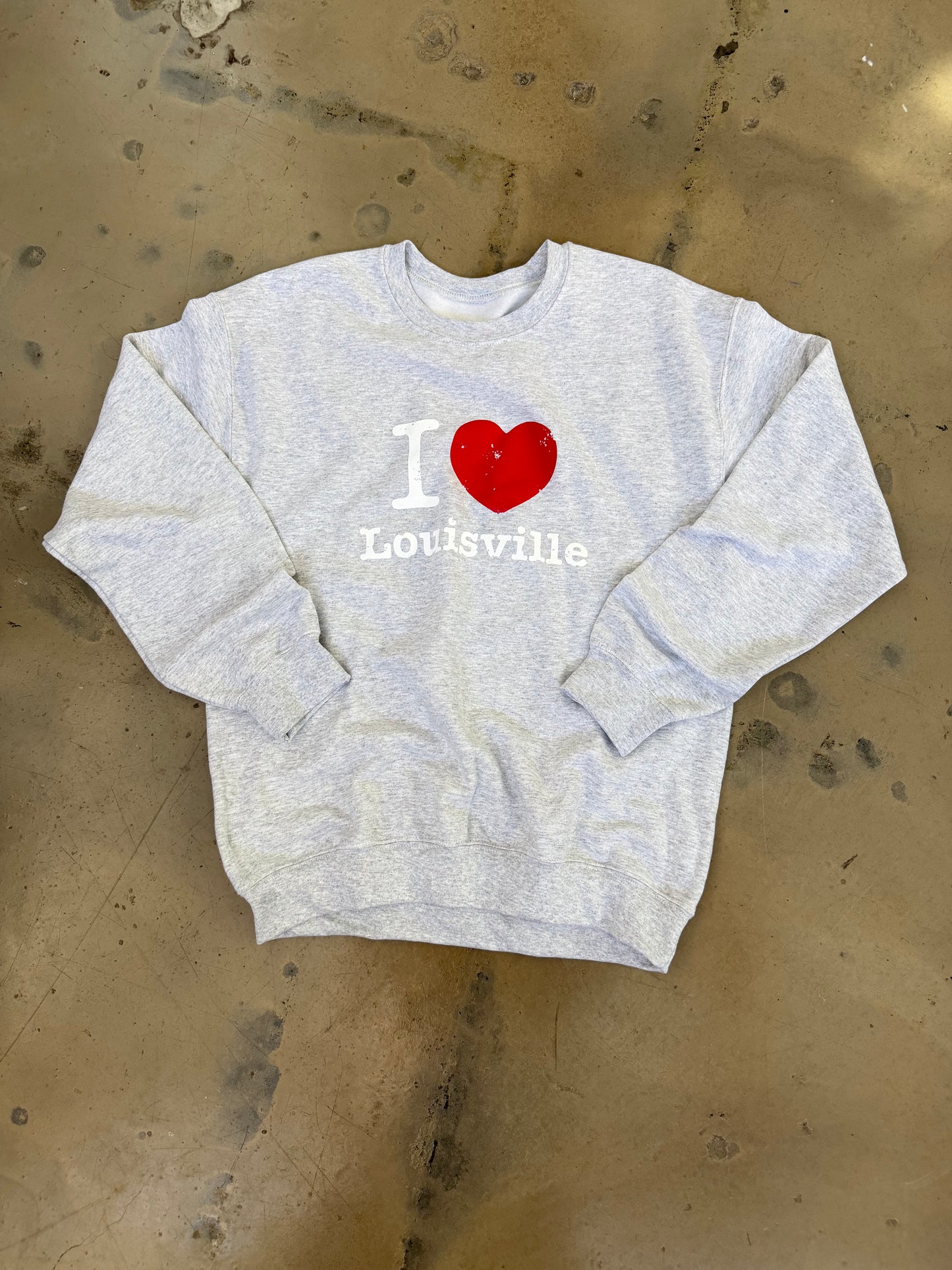 (M) Grey I Love Lou Sweatshirt
