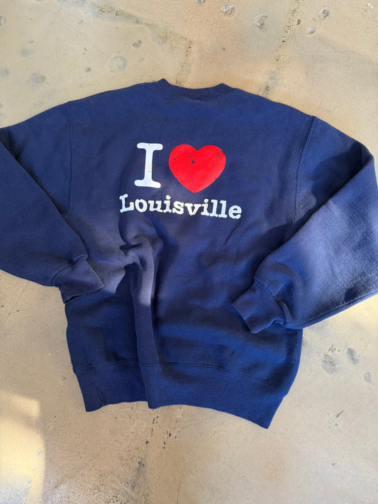 (S/M) Navy Blue I Love Lou Sweatshirt