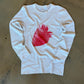 (M/L) White Strawberry Thermal Long Sleeve