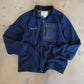 (L) Embroidered Fleece Navy Blue Jacket