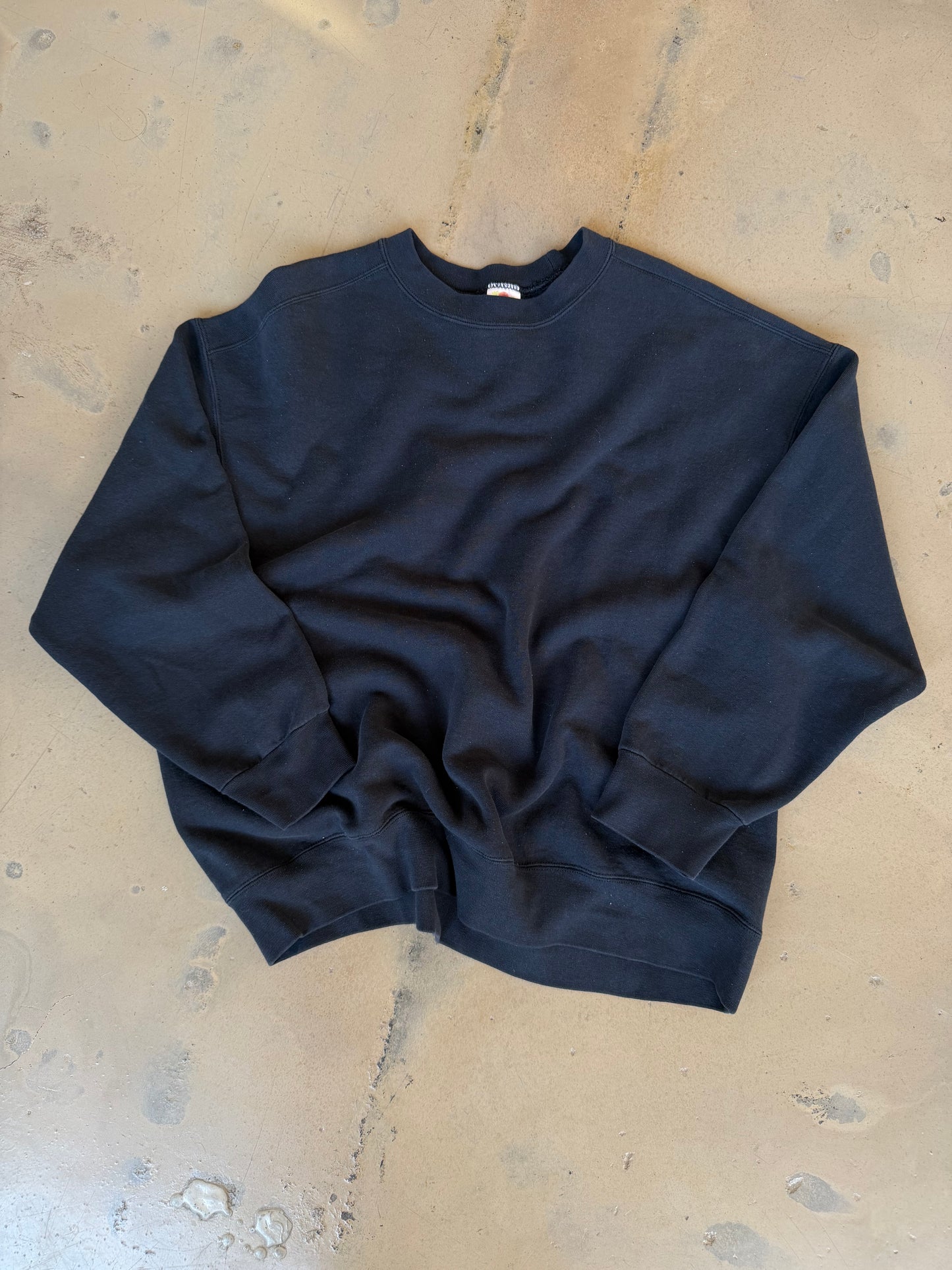 (XXL) Script Black Sweatshirt