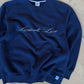 (L) Navy Script Sweatshirt