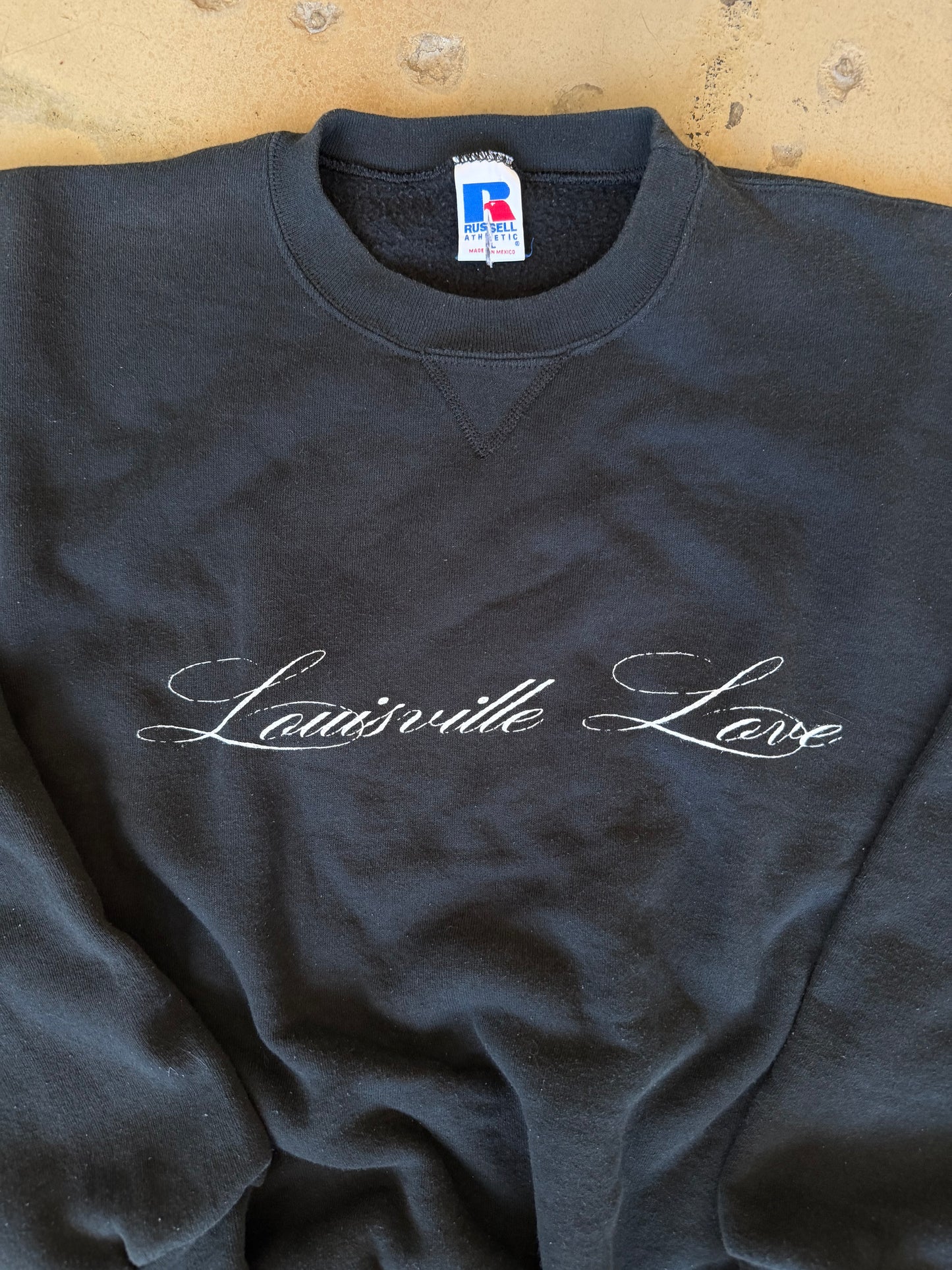 (L) Black Script Sweatshirt