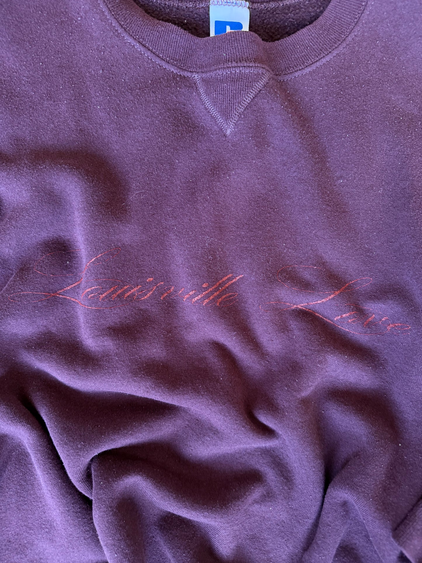 (XXL) Plum Script Sweatshirt