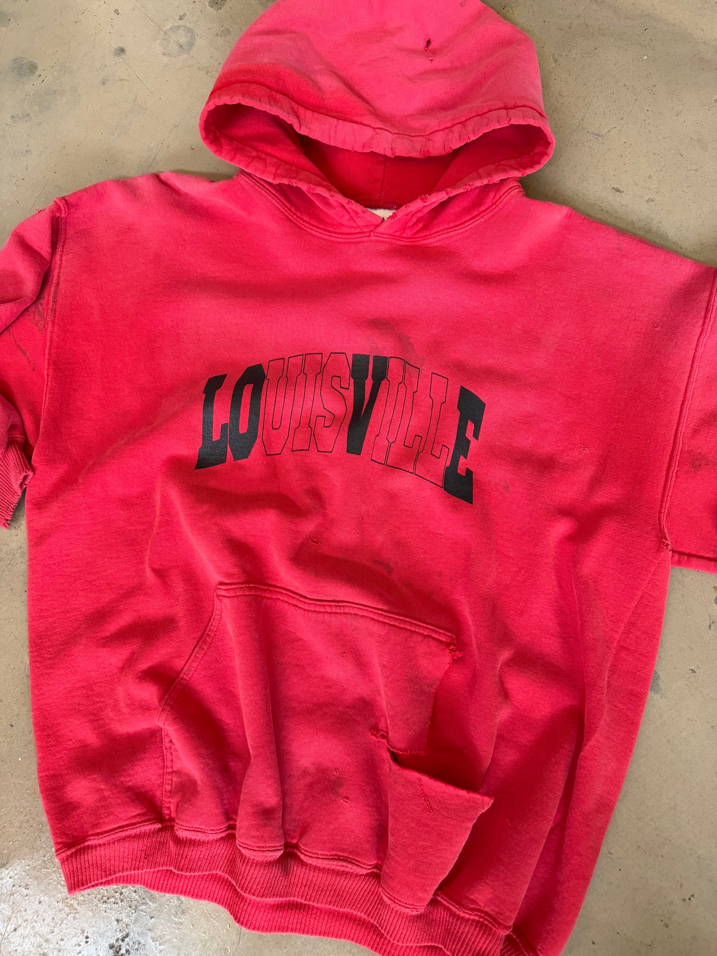 (L) OG Classic Worn Red Hoodie