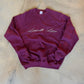 (L) Plum Script Sweatshirt