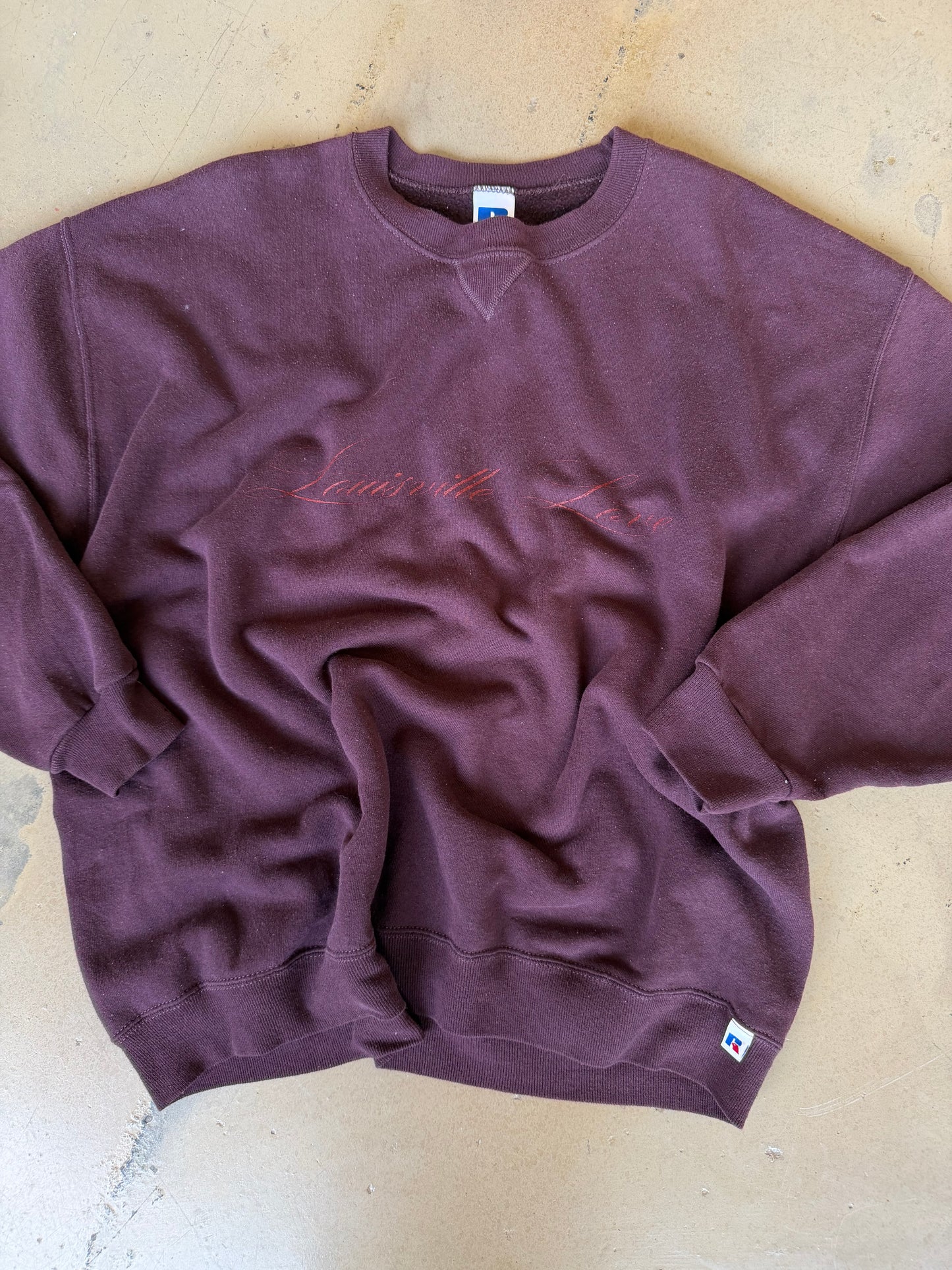 (XXL) Plum Script Sweatshirt