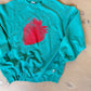 (L/XL) Strawberry Teal Sweatshirt