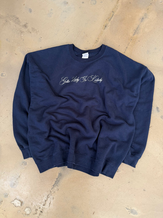 (XXL) Gettin Lucky Navy Sweatshirt