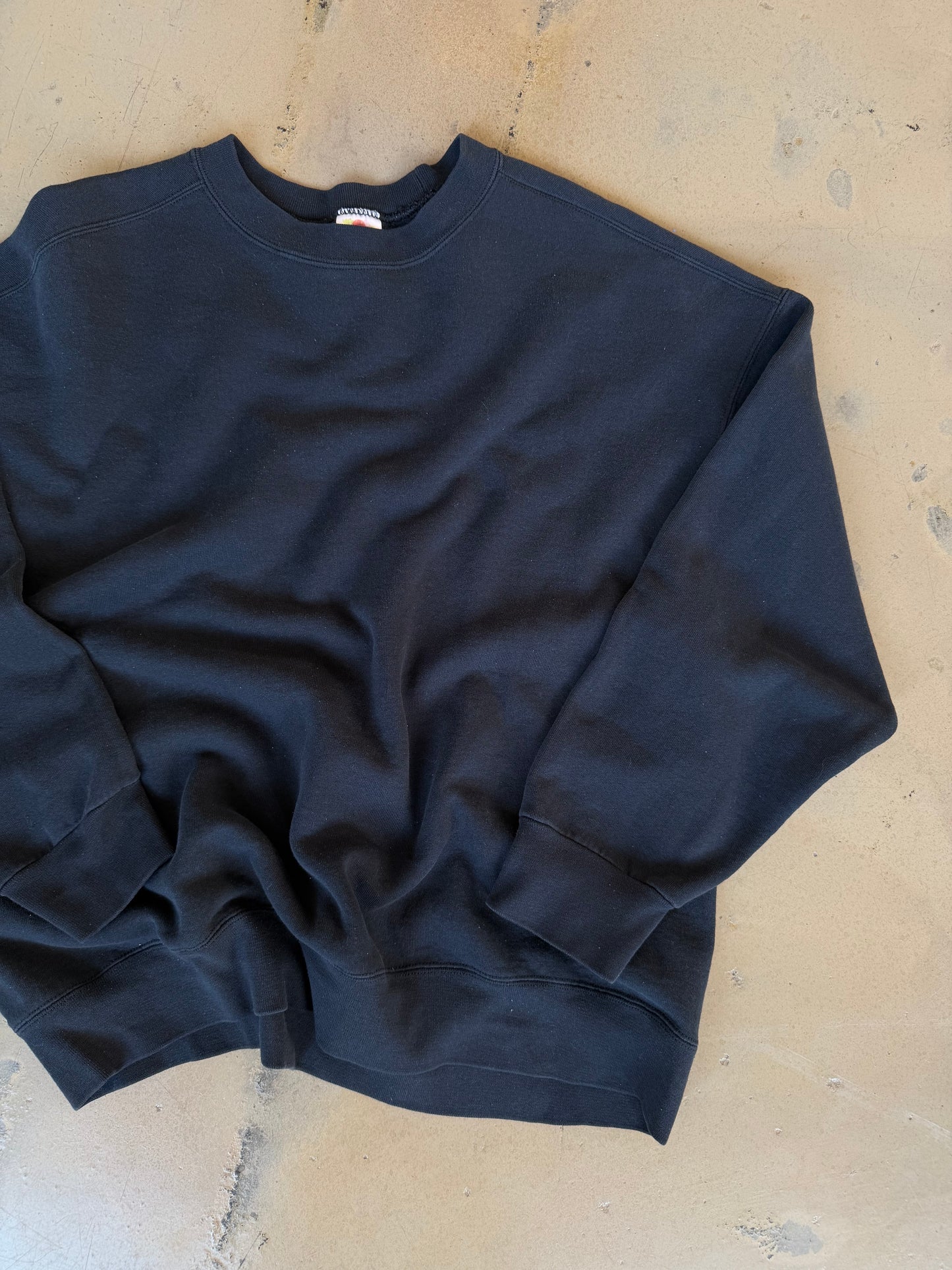 (XXL) Script Black Sweatshirt