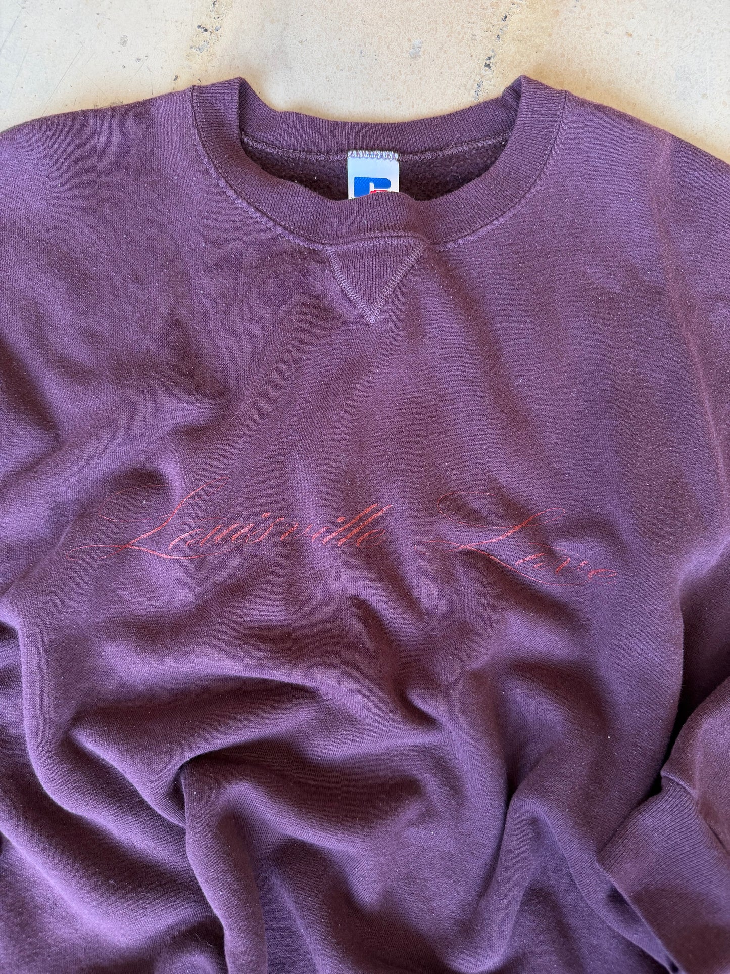 (XXL) Plum Script Sweatshirt
