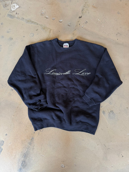 (S) Black Script Sweatshirt