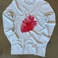 (M/L) White Strawberry Thermal Long Sleeve