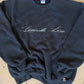 (L) Black Script Sweatshirt
