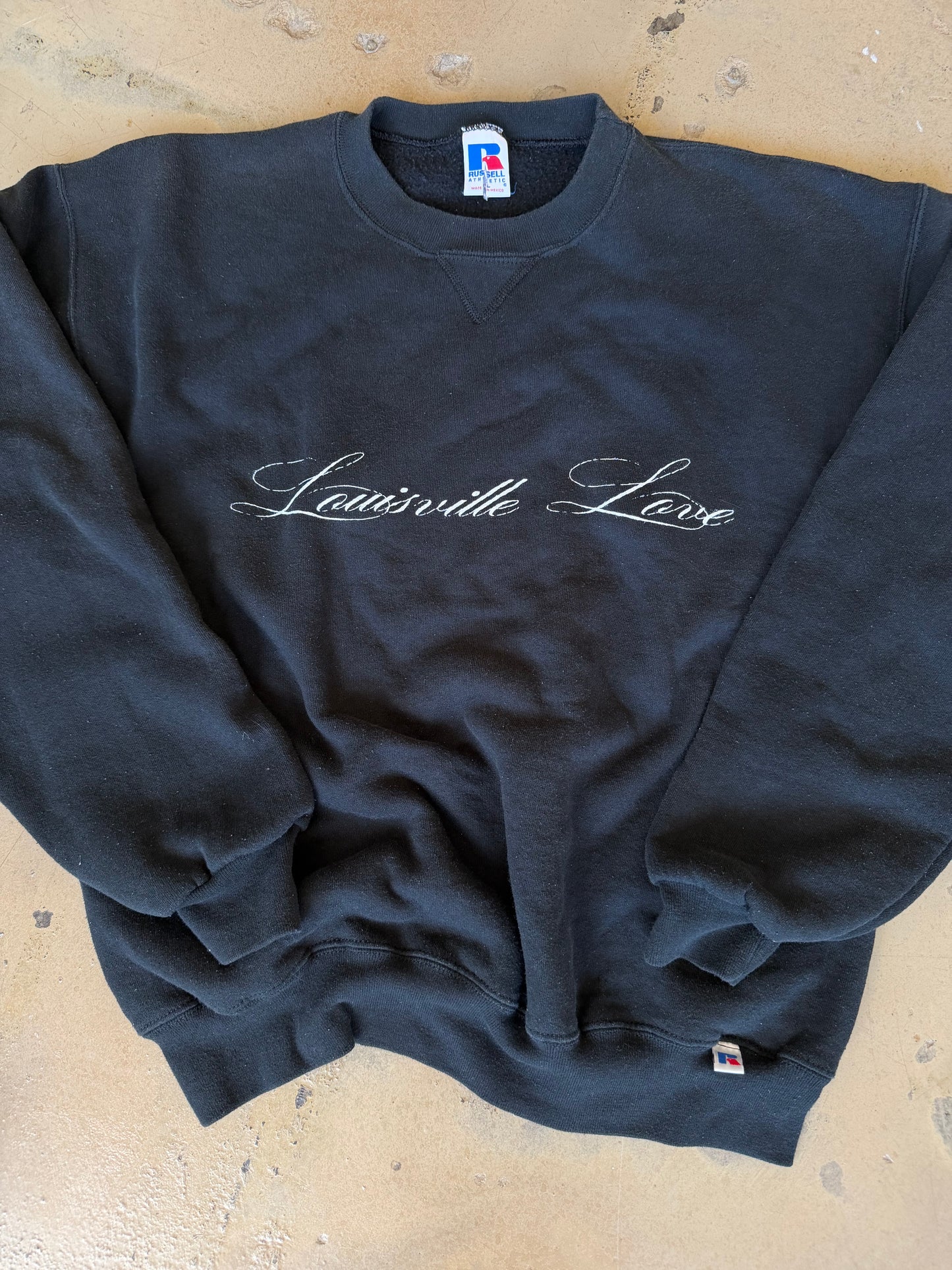 (L) Black Script Sweatshirt