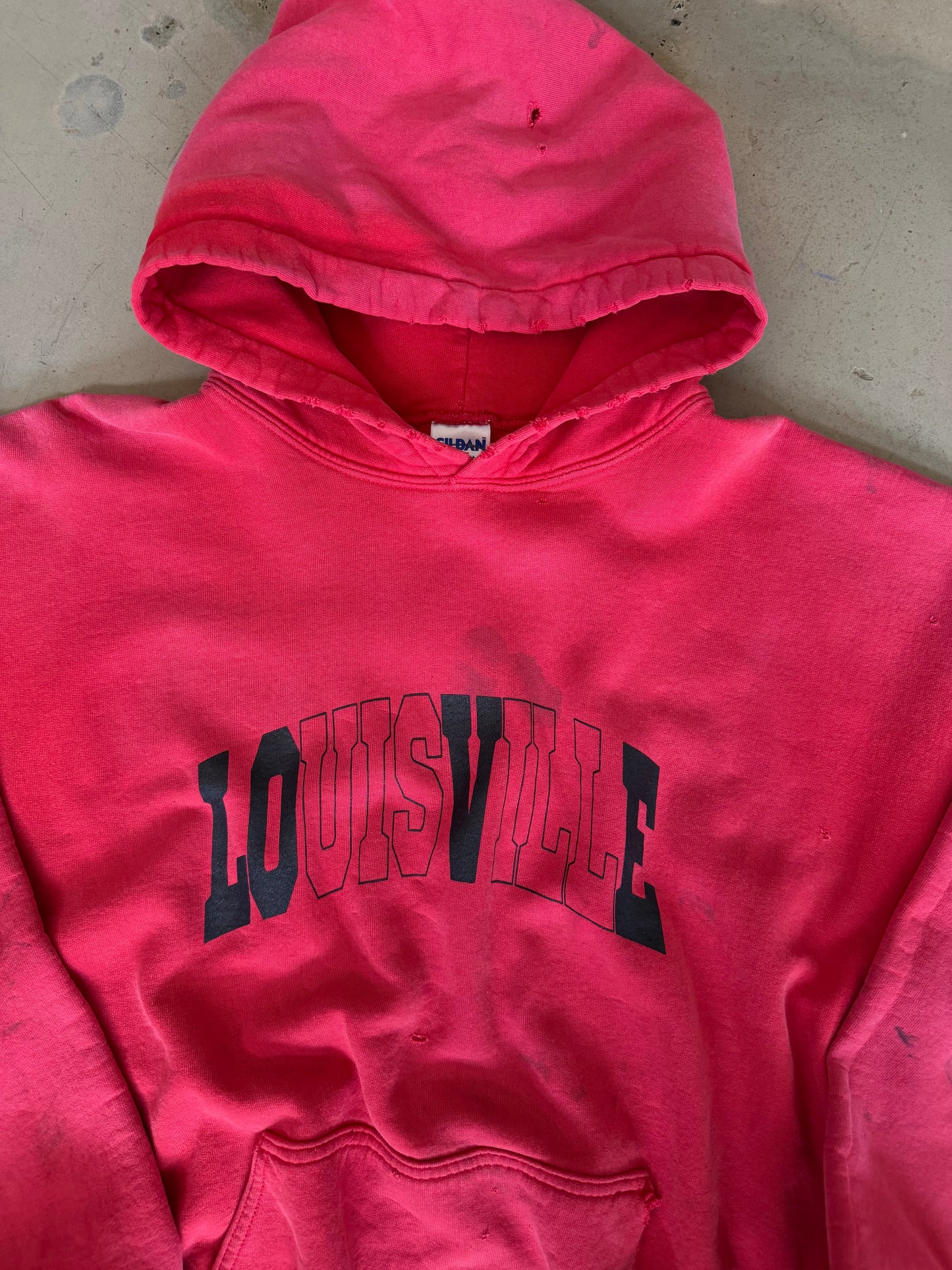 (L) OG Classic Worn Red Hoodie