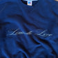 (L) Navy Script Sweatshirt