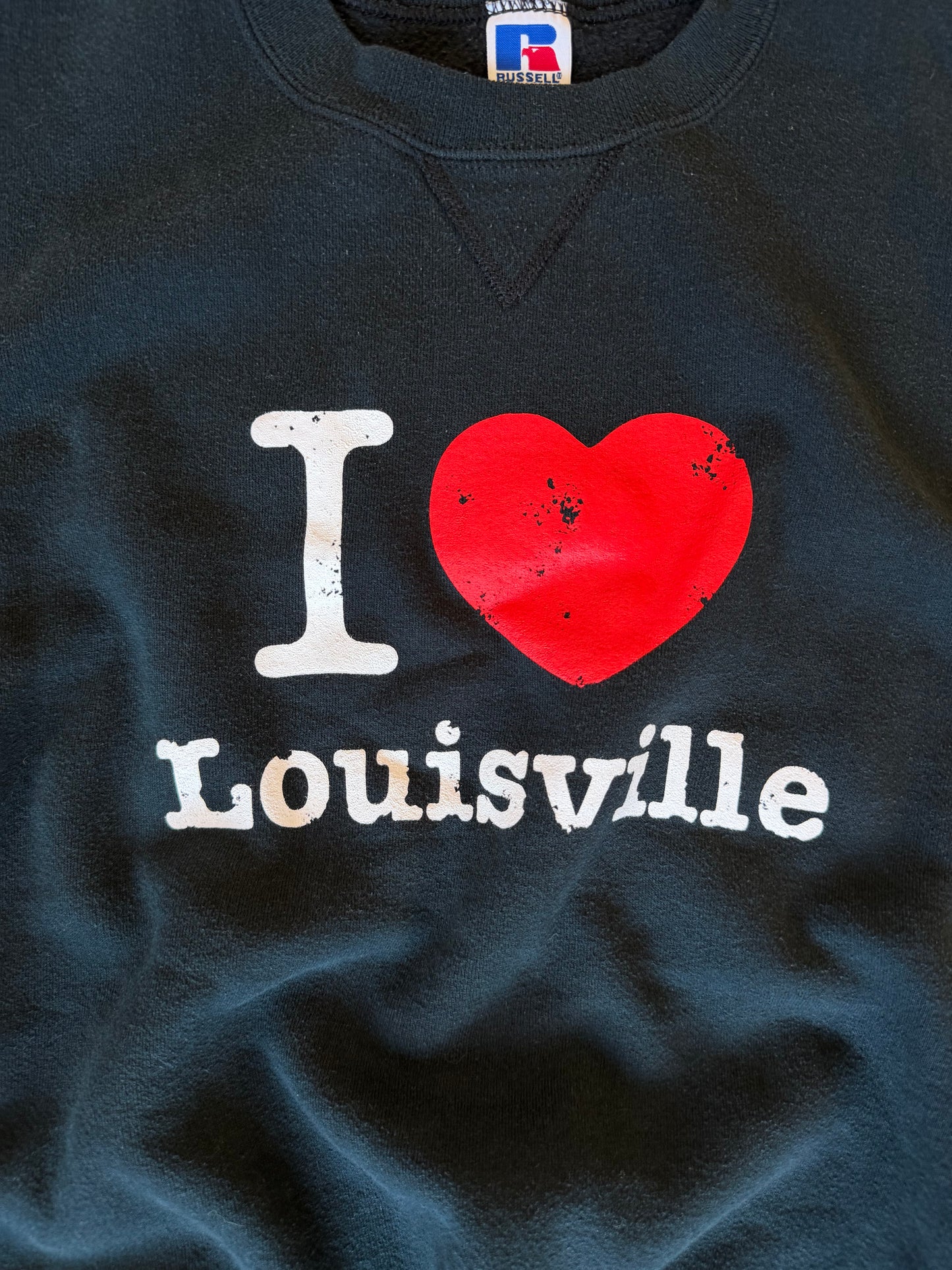 (XL) I Love Lou Black Sweatshirt