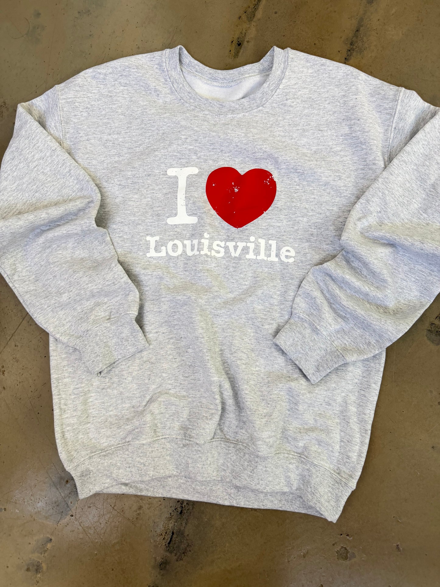 (M) Grey I Love Lou Sweatshirt