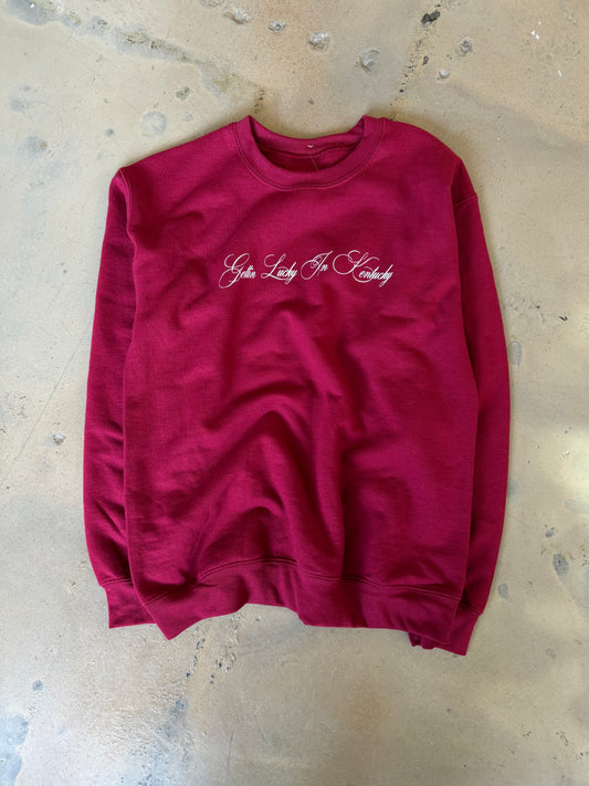 (S) Red Gettin Lucky Sweatshirt
