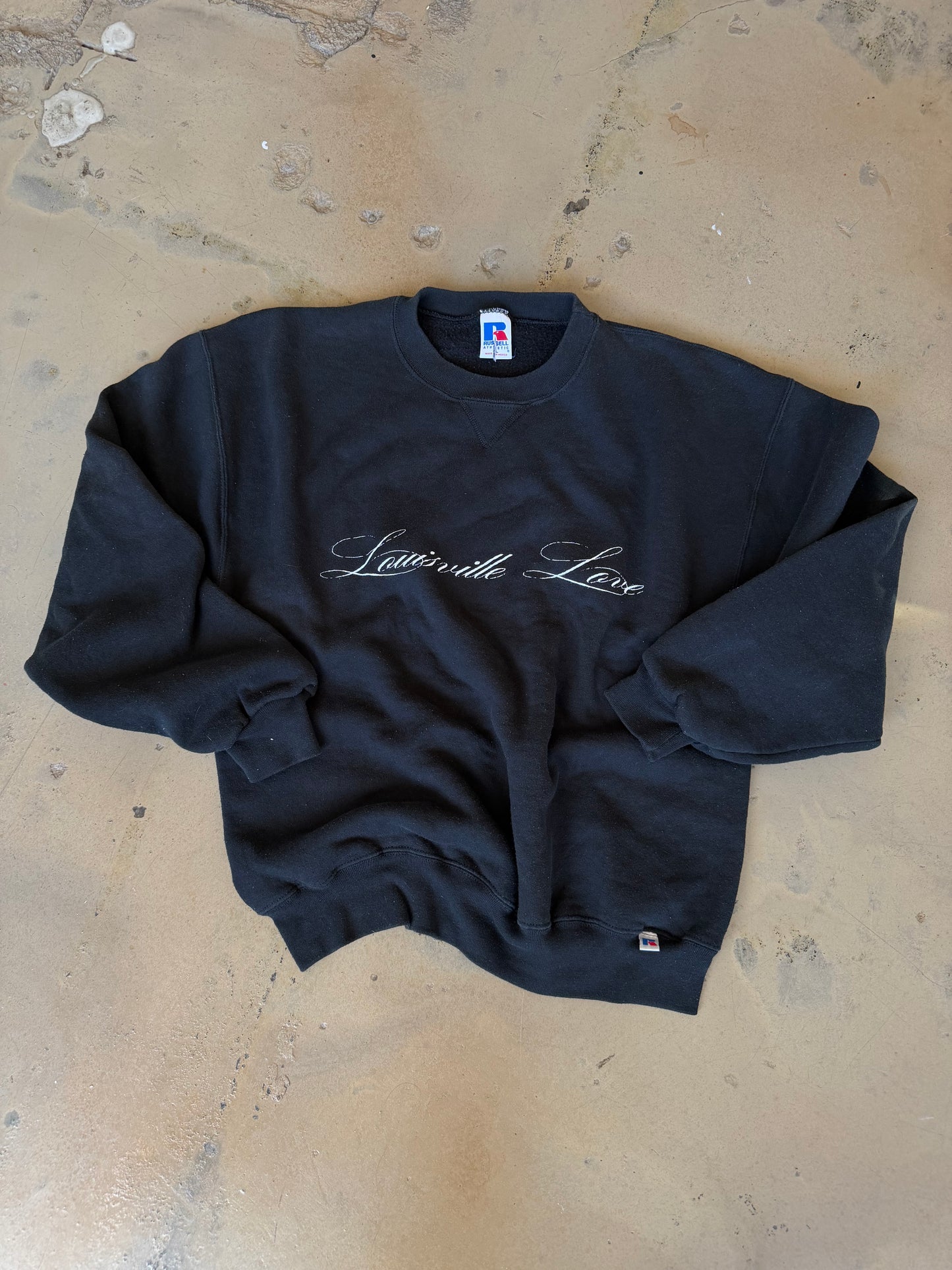 (L) Black Script Sweatshirt