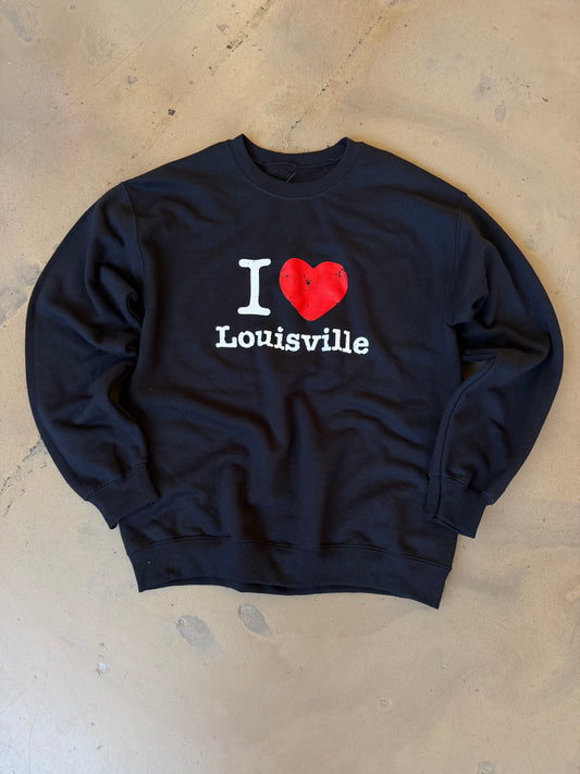 (M) I Love Lou Black Sweatshirt