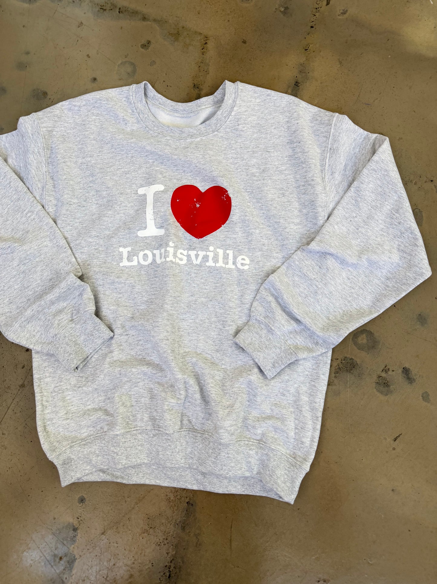 (M) Grey I Love Lou Sweatshirt