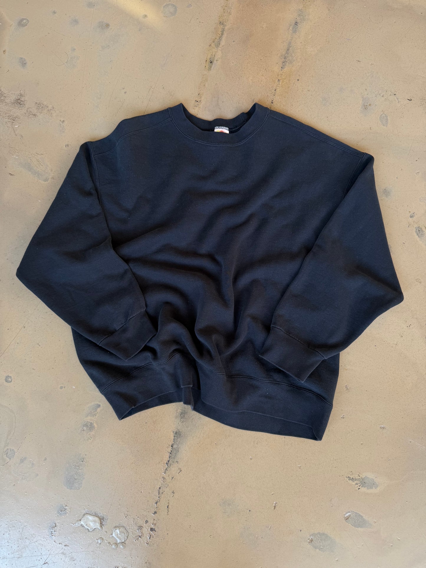 (XXL) Script Black Sweatshirt