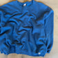 (L/XL) Blue Script Sweatshirt
