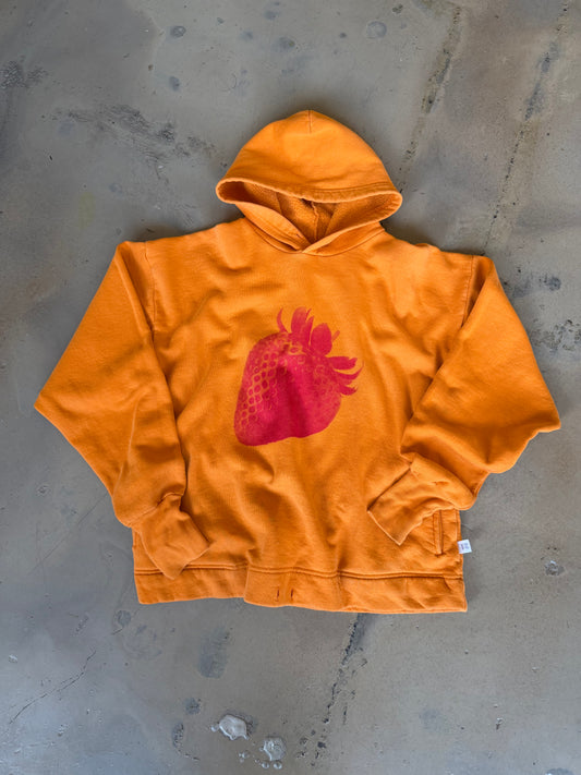 (M) Orange Strawberry Hoodie