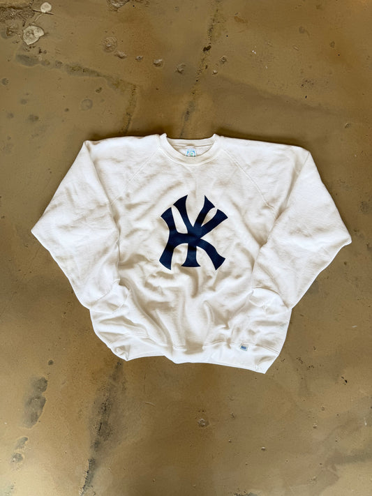 (L) White NYKY Sweatshirt