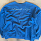 (L/XL) Blue Script Sweatshirt
