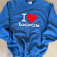 (M) I Love Lou Blue Sweatshirt