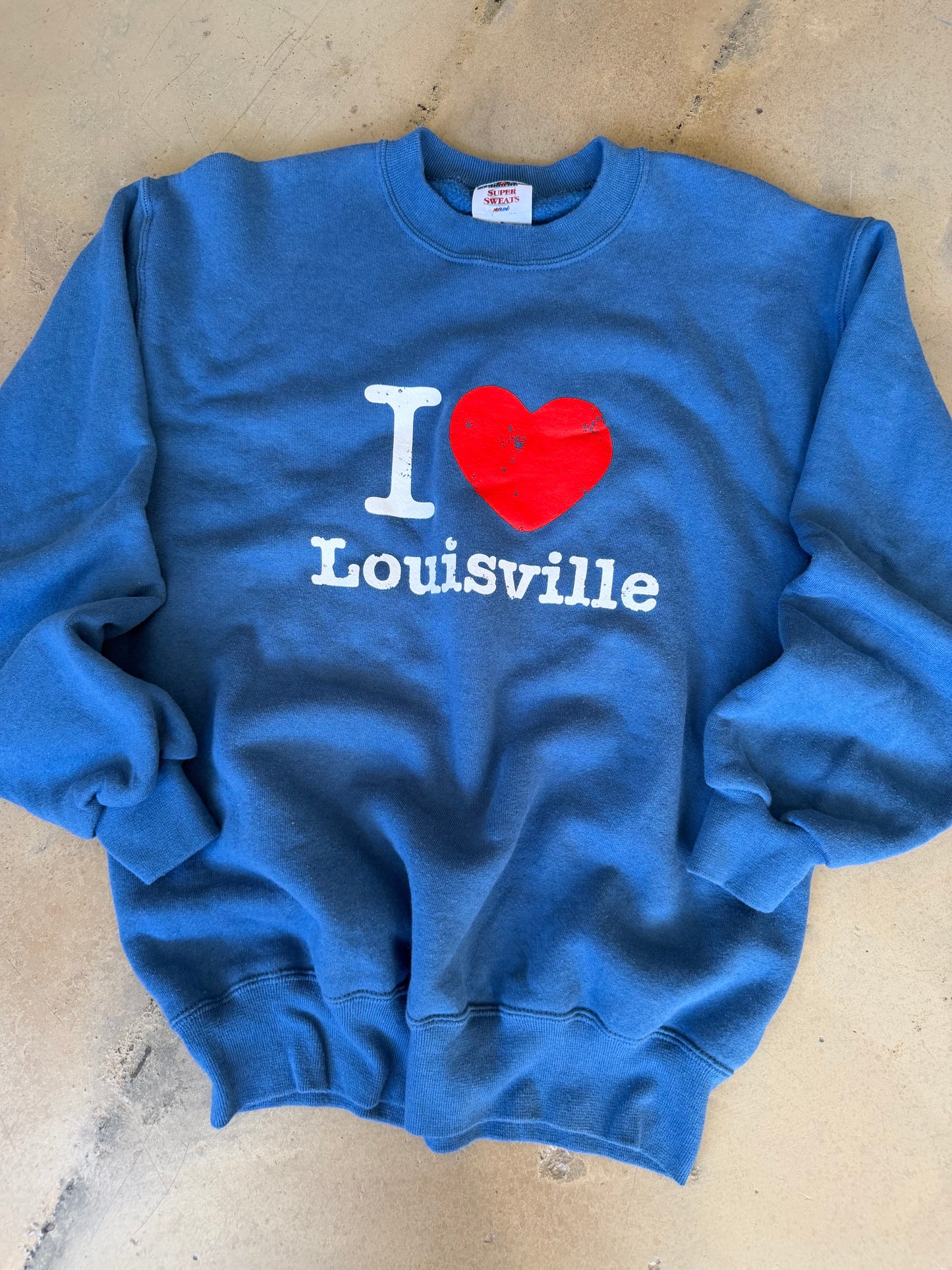 (M) I Love Lou Blue Sweatshirt