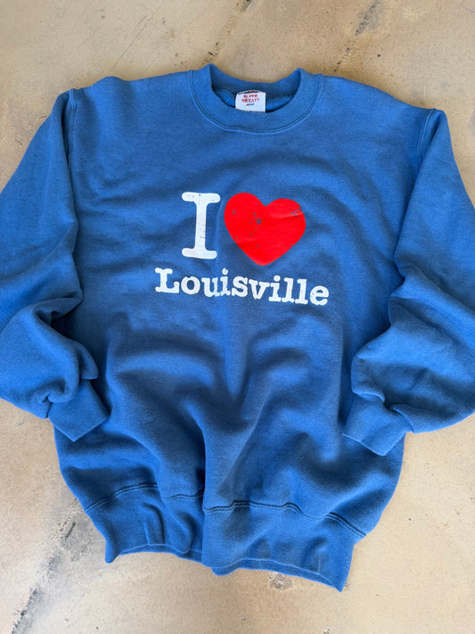 (M) I Love Lou Blue Sweatshirt