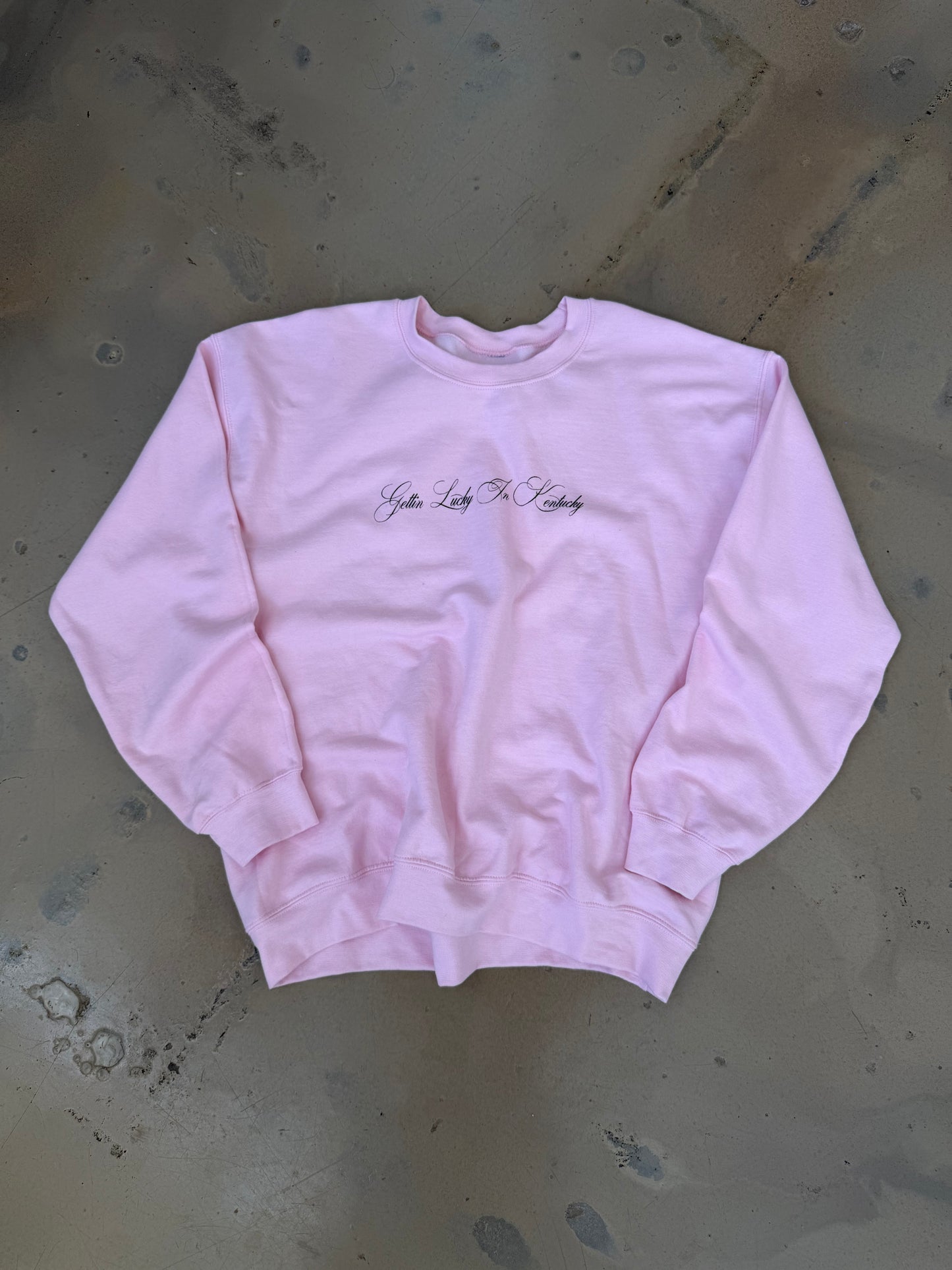 (XL) Gettin Lucky Pink Sweatshirt