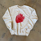(M) Cream Strawberry Sweatshirt