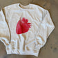 (M) Cream Strawberry Sweatshirt