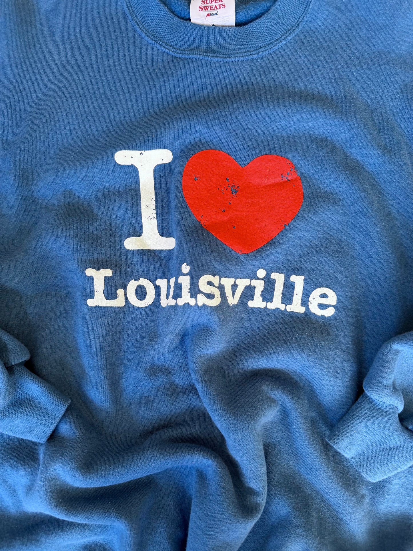 (M) I Love Lou Blue Sweatshirt