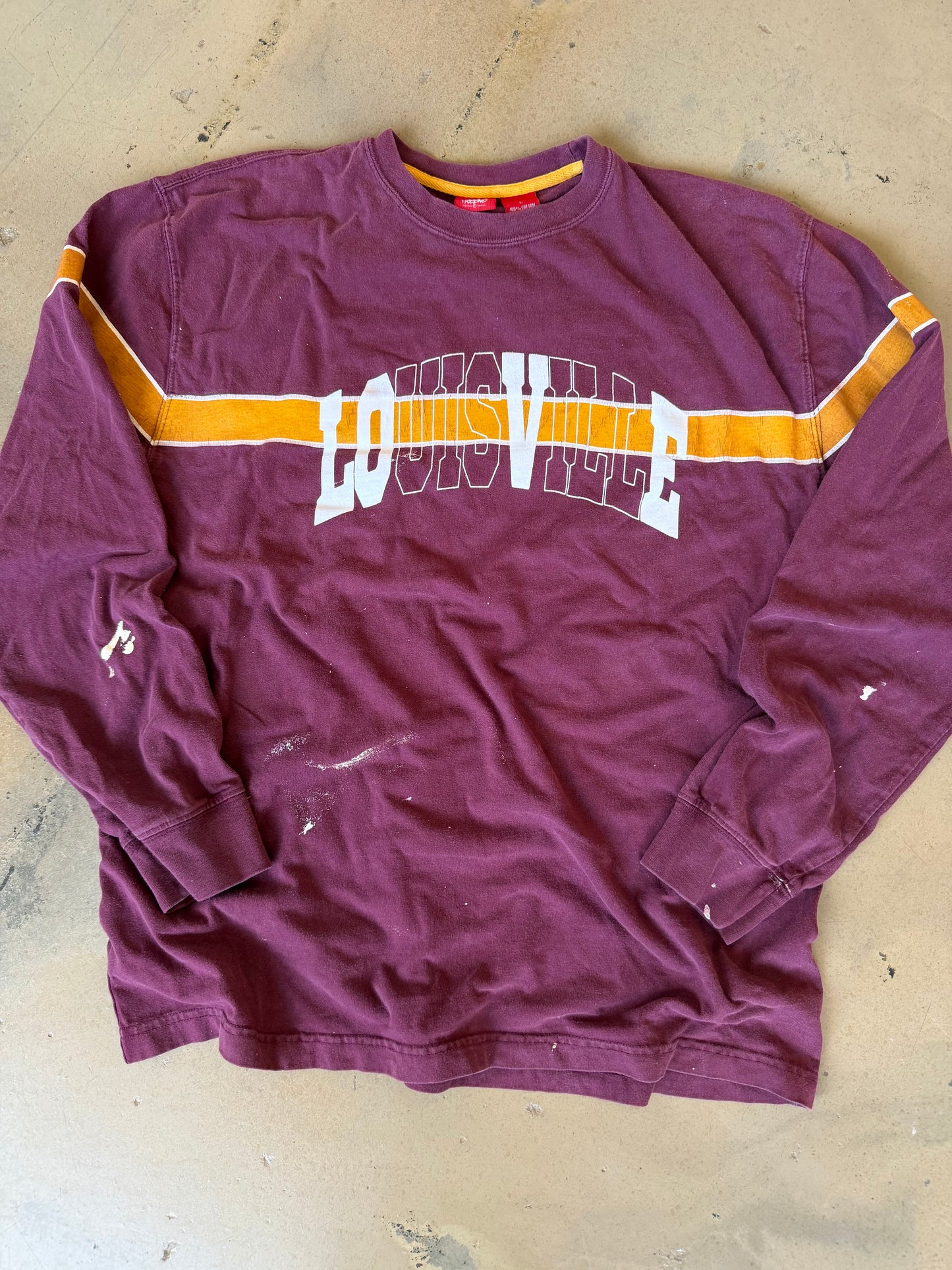 (L) OG Classic Burgundy Long Sleeve