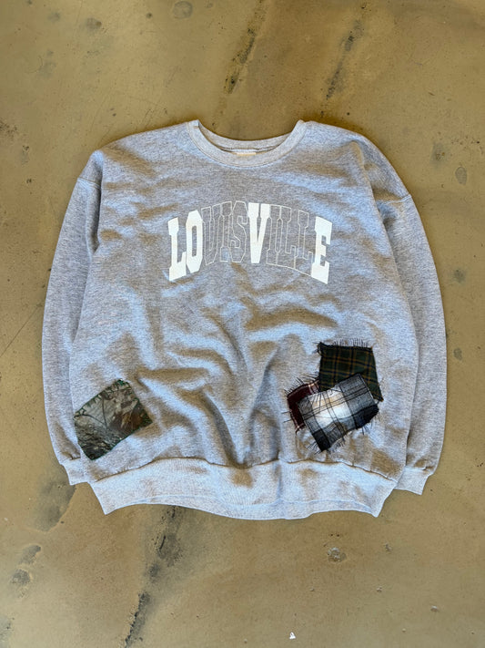 (M) OG Classic Grey Patchwork Sweatshirt