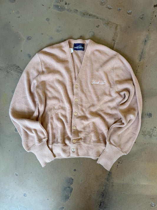 (M/L) Embroidered Tan Cardigan