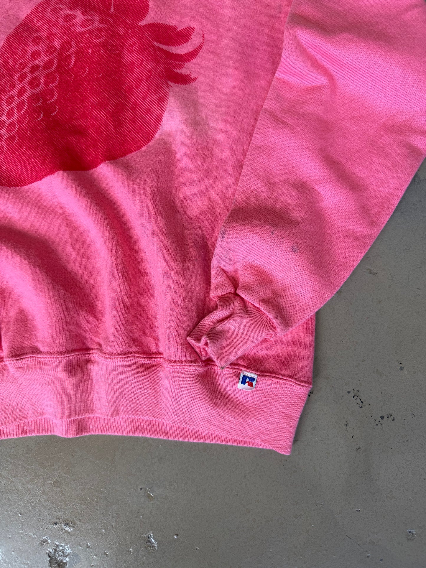 (S) Pink Strawberry Sweatshirt