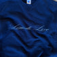(L) Navy Script Sweatshirt
