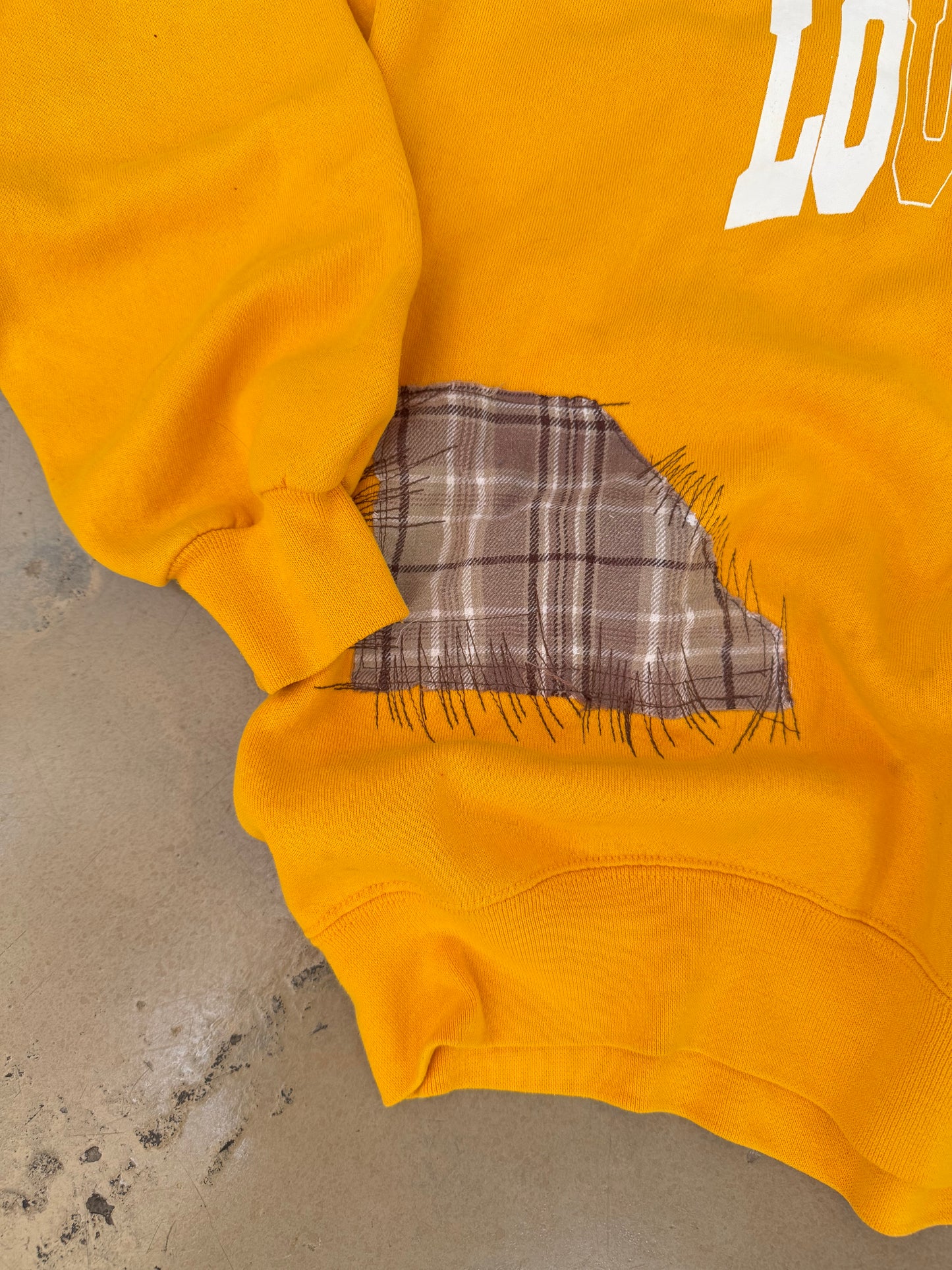 (L) OG Classic Patchwork Yellow Sweatshirt