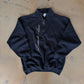 (L/XL) Black Script Quarter Zip Sweater