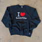 (XL) I Love Lou Black Sweatshirt